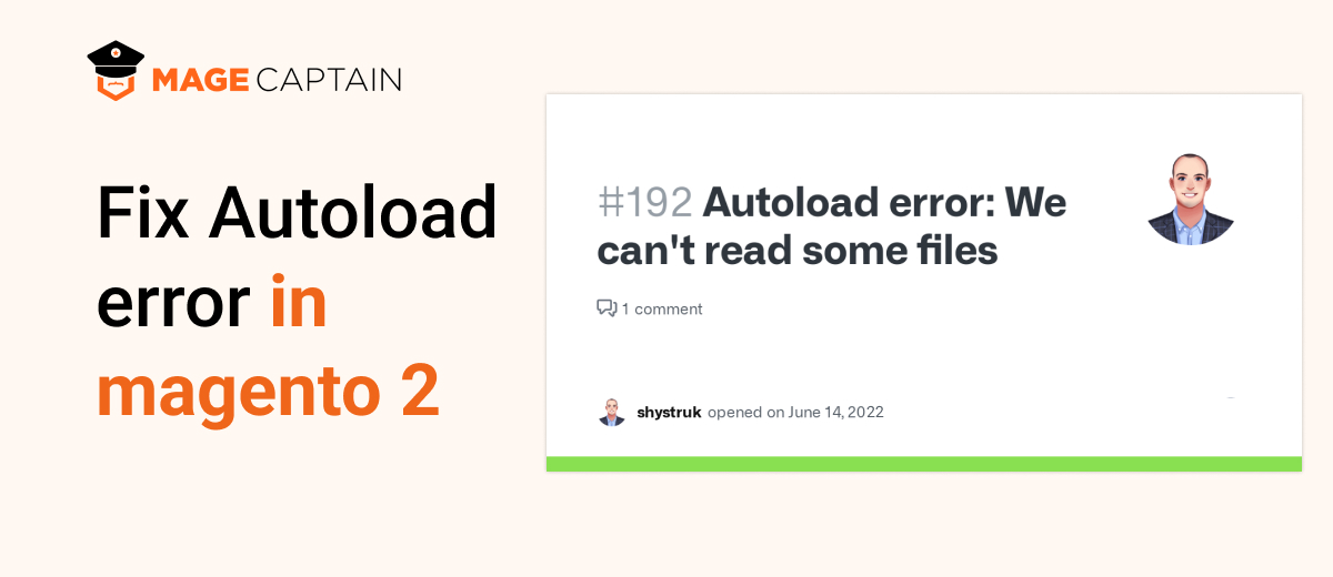 Fix Autoload error in magento 2