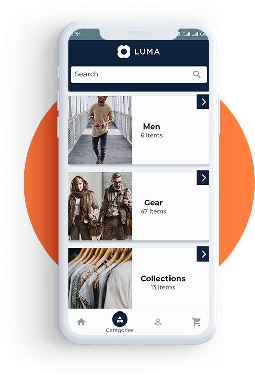 mobile ecommerce app navigation