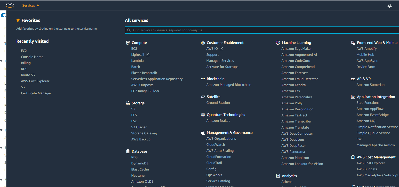 Aws Console